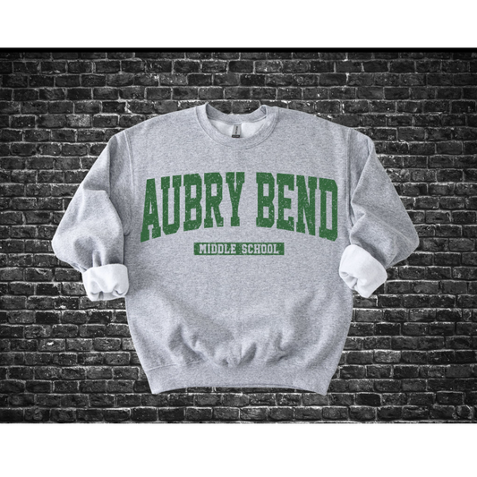 Aubrey Bend Middle School Green Text