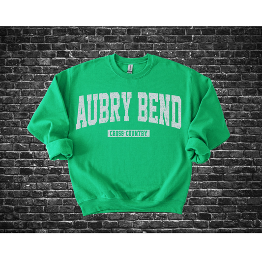 Aubrey Bend Middle School Cross County White Text
