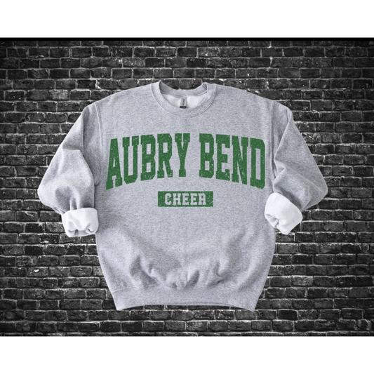 Aubrey Bend Middle School Cheer Green Text