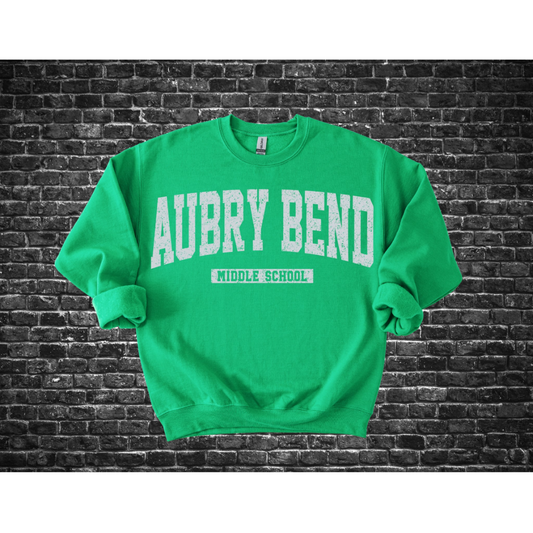 Aubrey Bend Middle School White Text