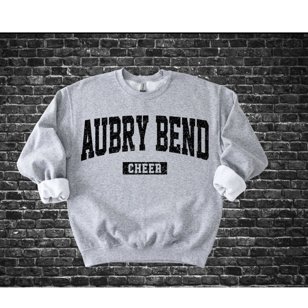 Aubrey Bend Middle School Cheer Black Text