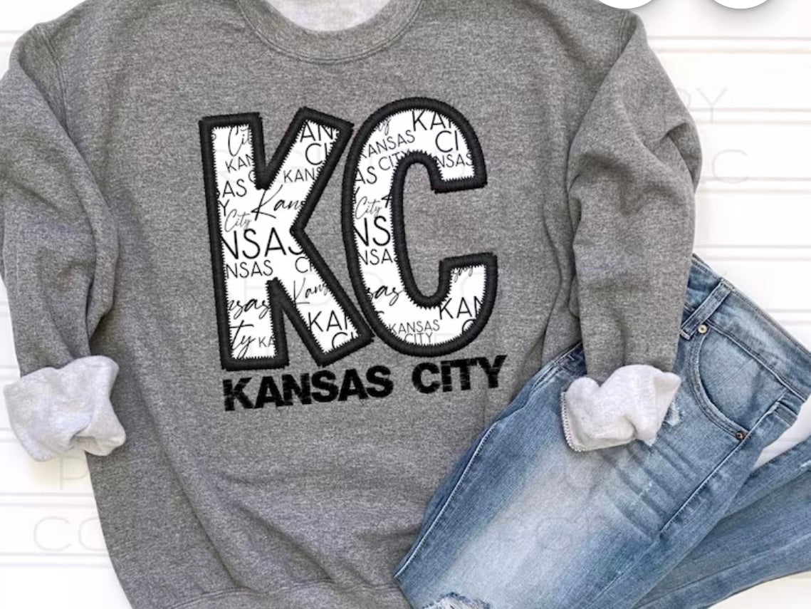 Kansas City Faux Embroidery