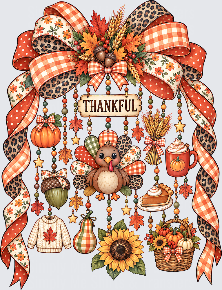 Thankful Ribbon and Beads