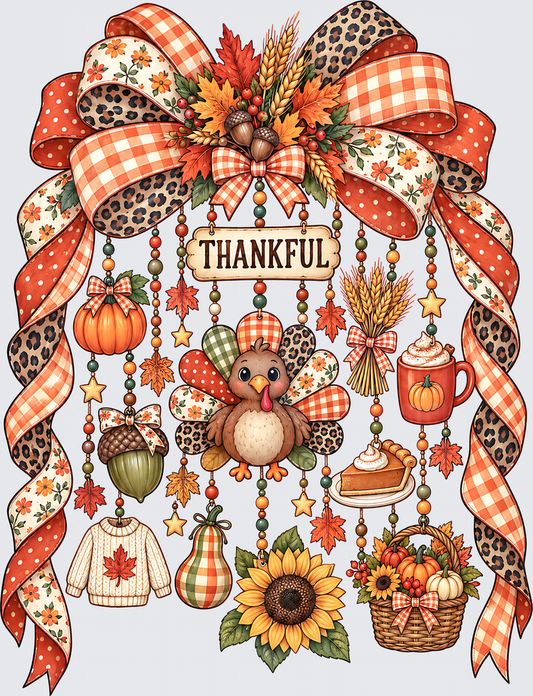 Thankful Ribbon and Beads