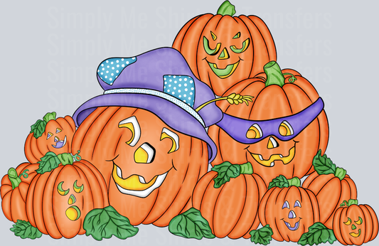 Vintage pumpkin stack