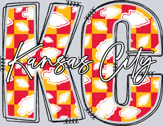 Checkered KC Red Gold
