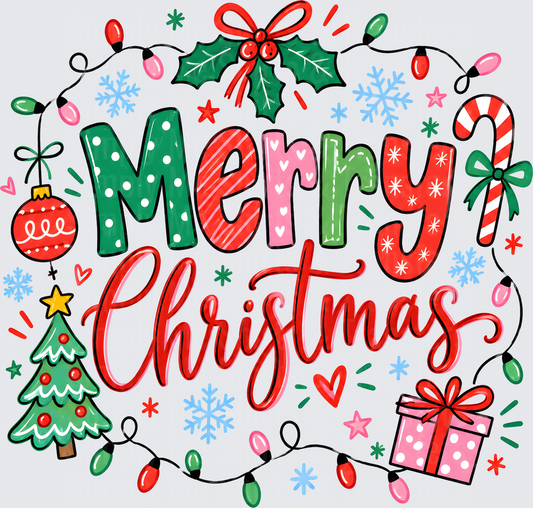 Merry Christmas with lights