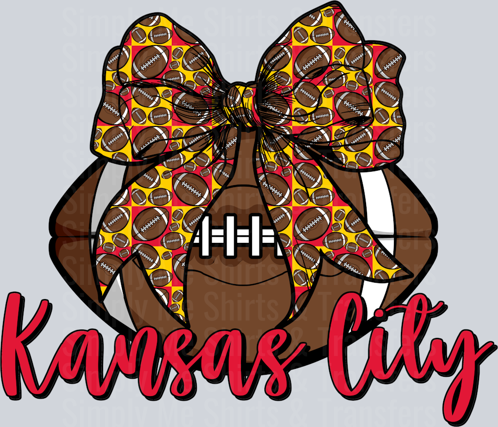 Kansas City Football Bow