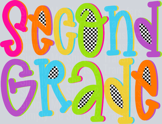 SECOND GRADE COLORFUL CHECKERED
