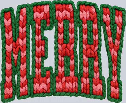 MERRY CHECKERED FAUX YARN