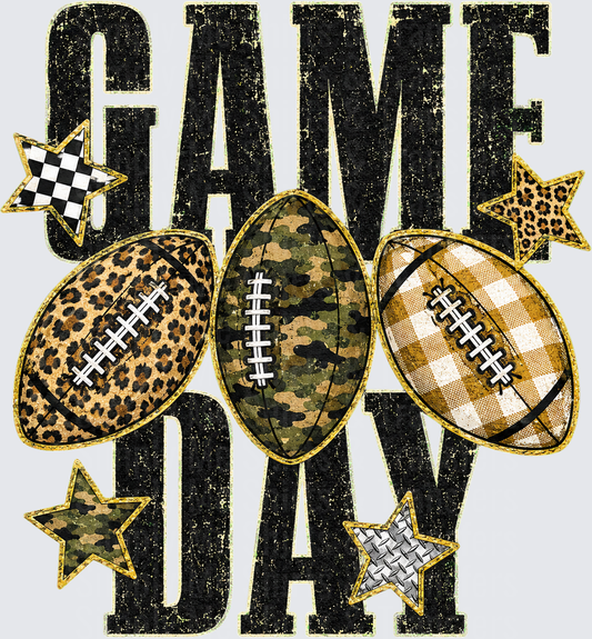 Game Day Camo, Leopard, Gingham