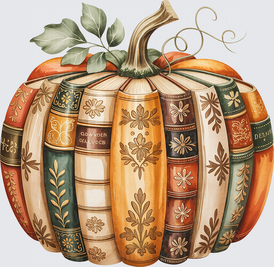 Fall Book Pumpkin