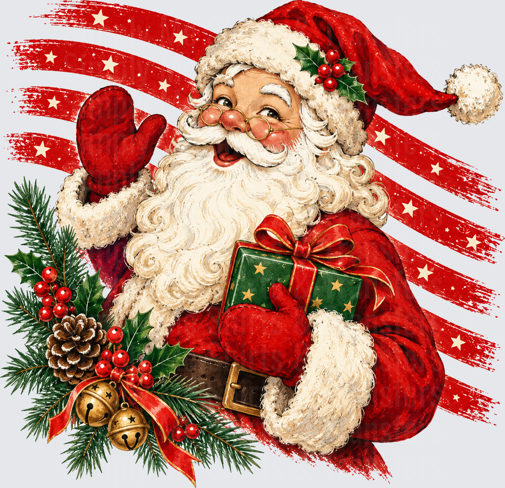 Red Striped Santa