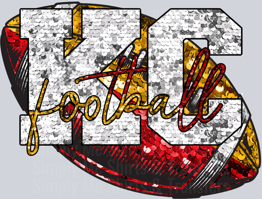 Sequin KC Football