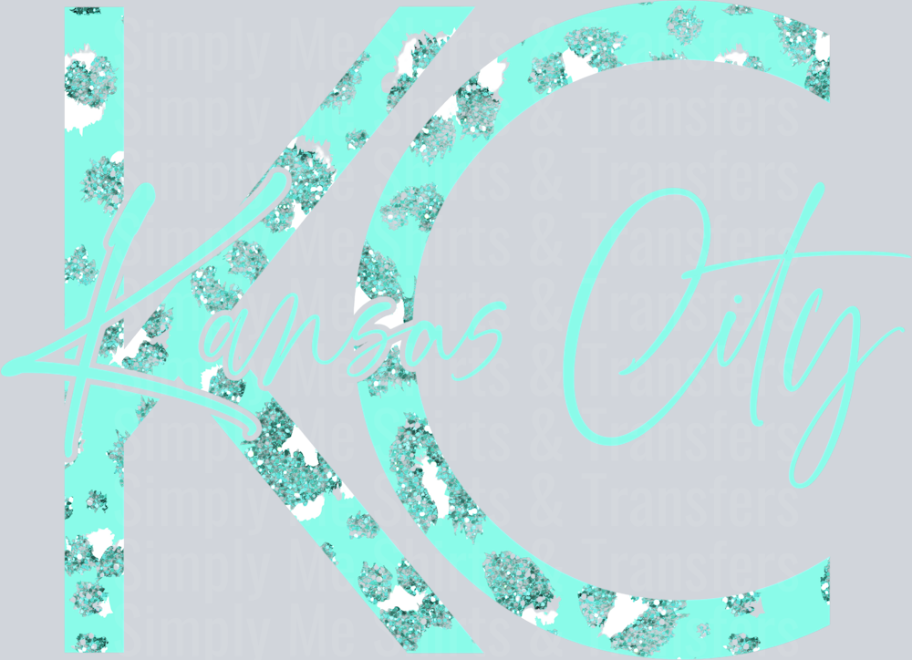 KC LEOPARD AQUA