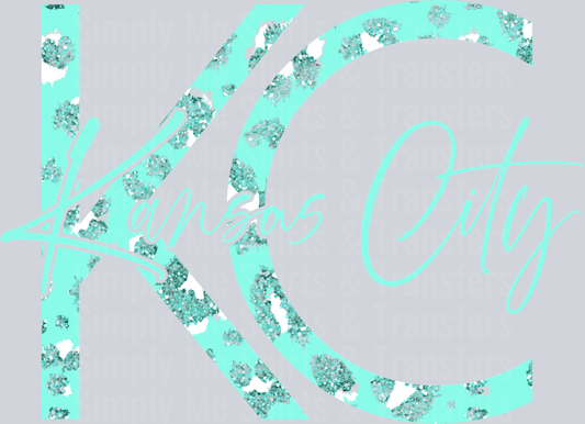 KC LEOPARD AQUA