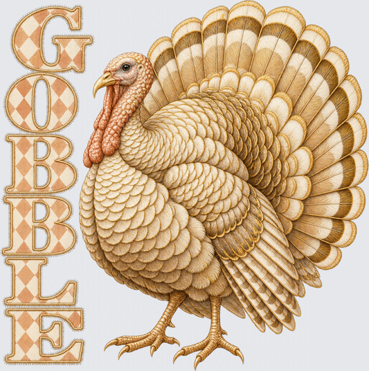 Cream Checkered Gobble