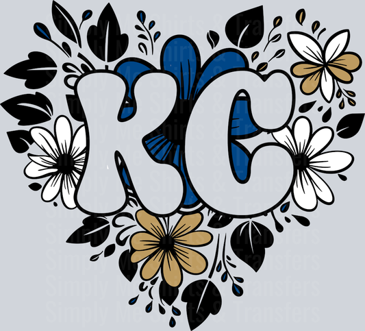 KC HEART FLOWERS BG