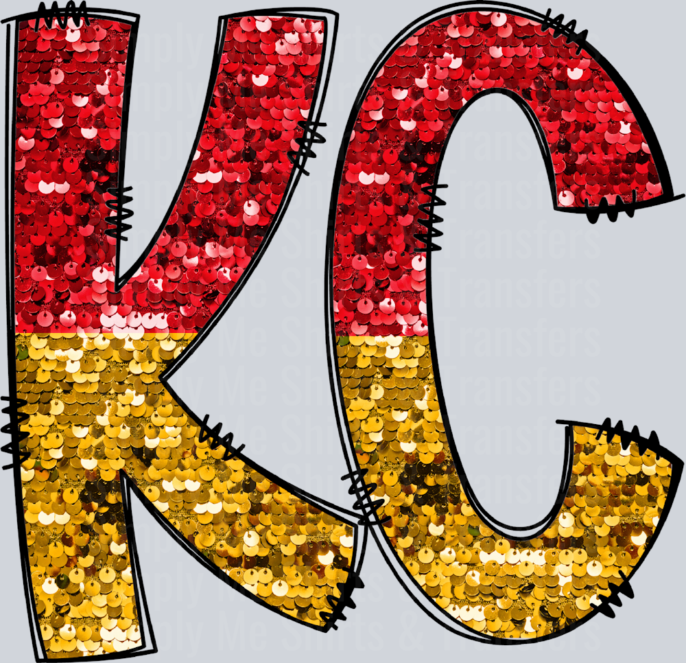 KC Red Gold Sequin