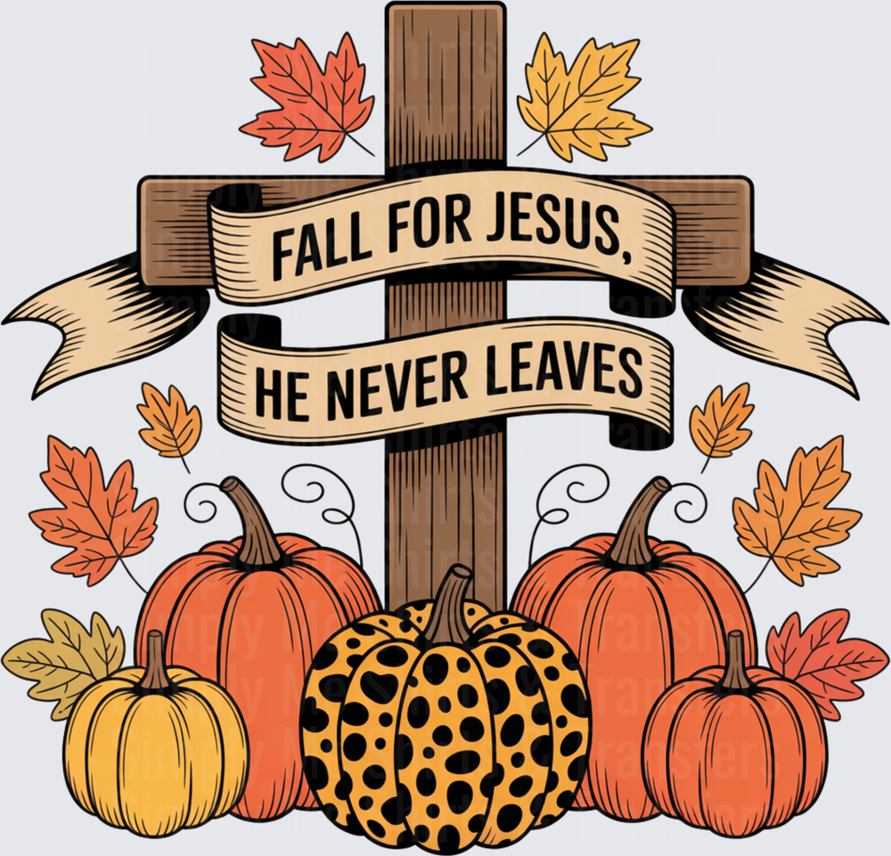 Fall For Jesus He Never Leaves