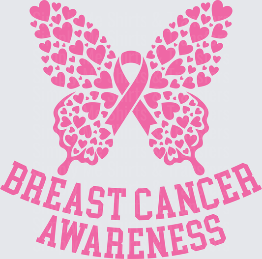 Breast Cancer Awareness Butterfly