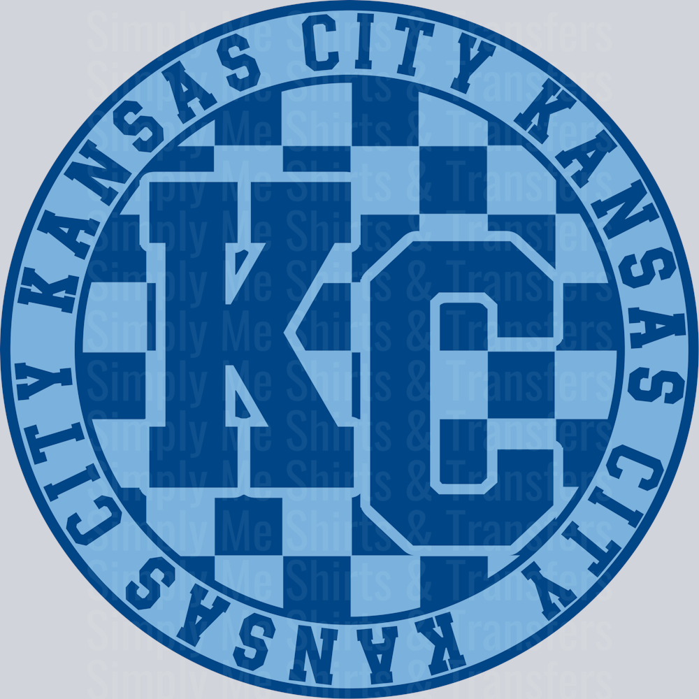 KC Checkered Blue Circle