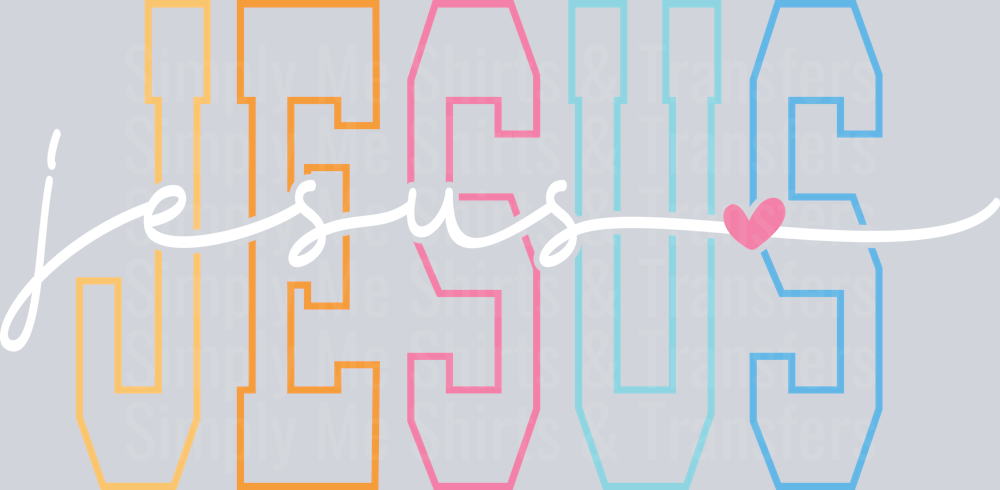 jesus varsity letter white