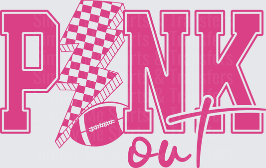 Checkered Bolt Pink Out
