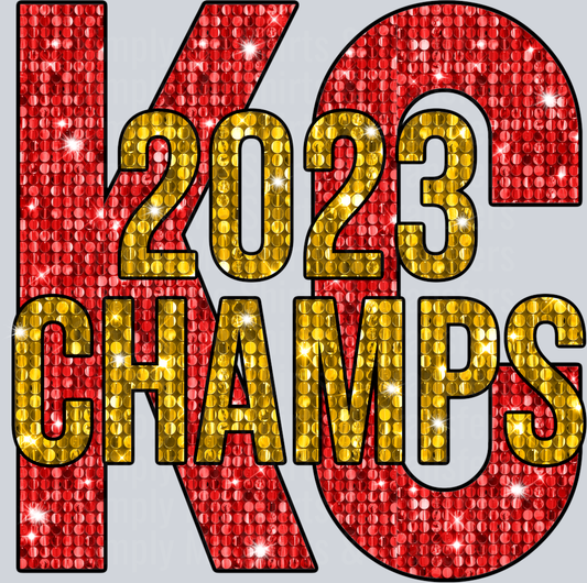 KC 2024 Champs Disco Sequin  2023