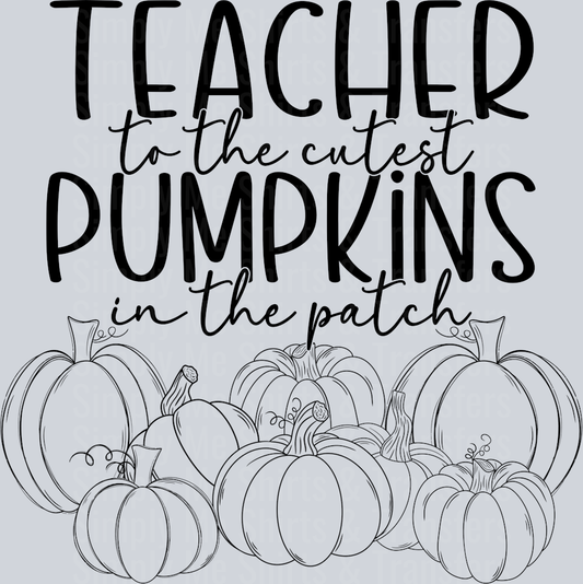 Teacher pumpkins black