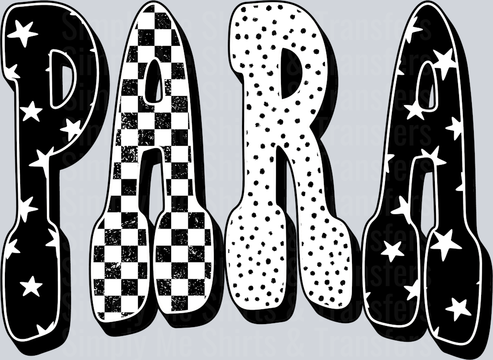 PARA BLACK CHECKERED