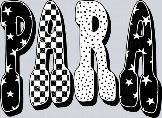 PARA BLACK CHECKERED