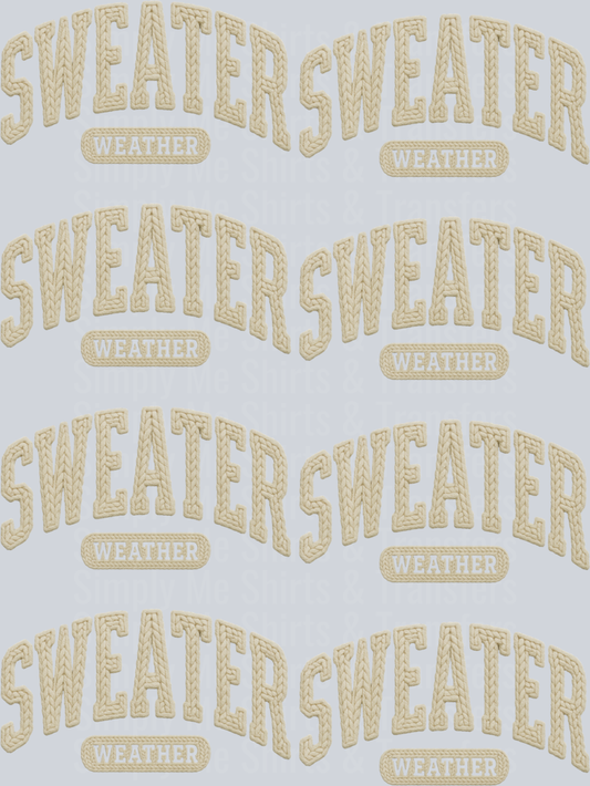 Sweater Weather premade 36 inch