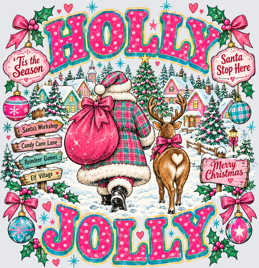 Pink Holly Jolly Christmas