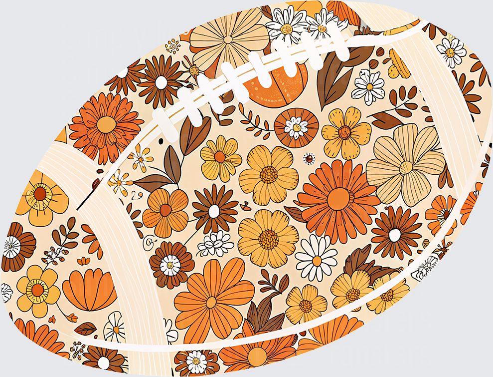 Retro Floral Football