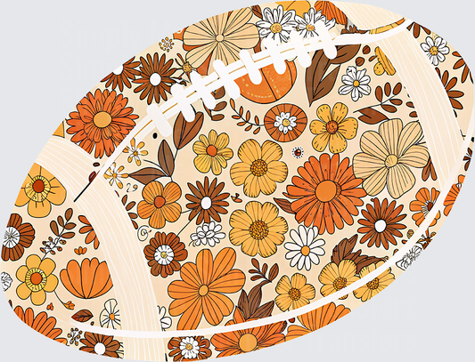 Retro Floral Football