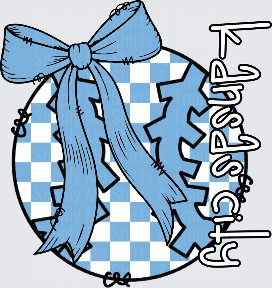 North Carolina Tar Heels Logo with Blue Bow