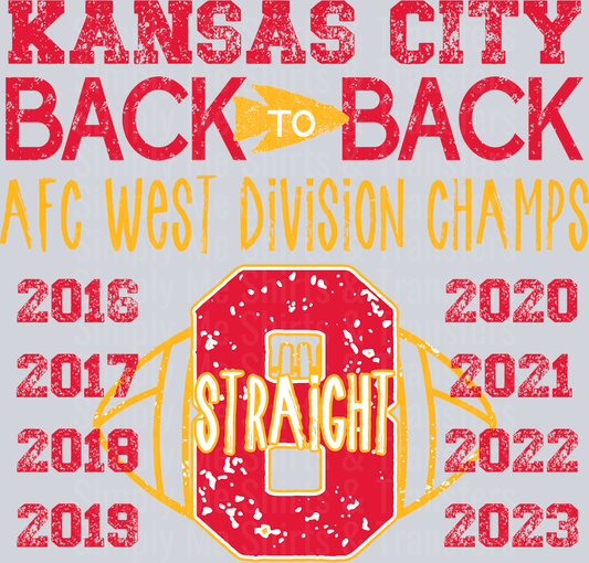 KC Eight Straight  Distressed