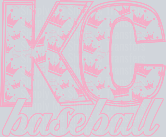 KC Baseball Pink