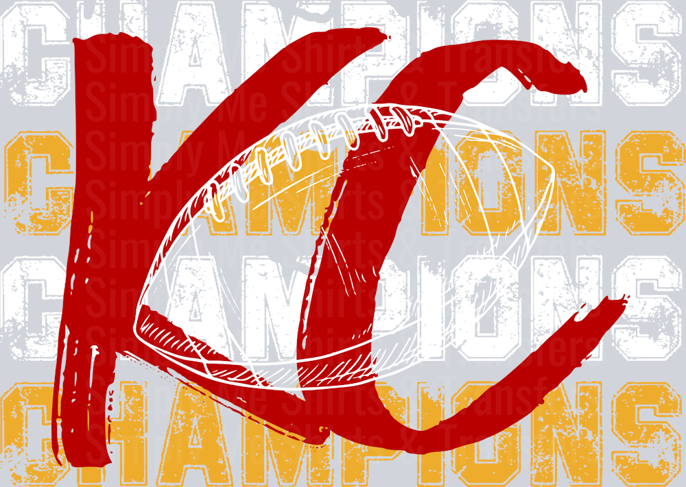 DISTRESSED KC CHAMPIONS