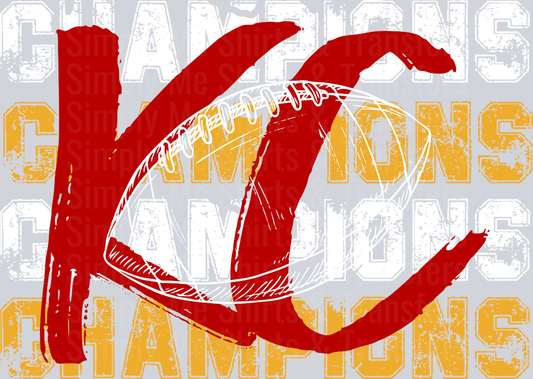 DISTRESSED KC CHAMPIONS