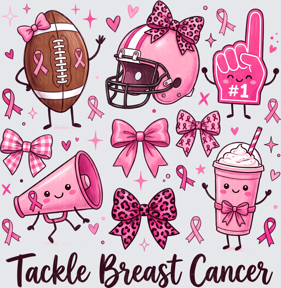 Tackle Breast Cancer Cartoon