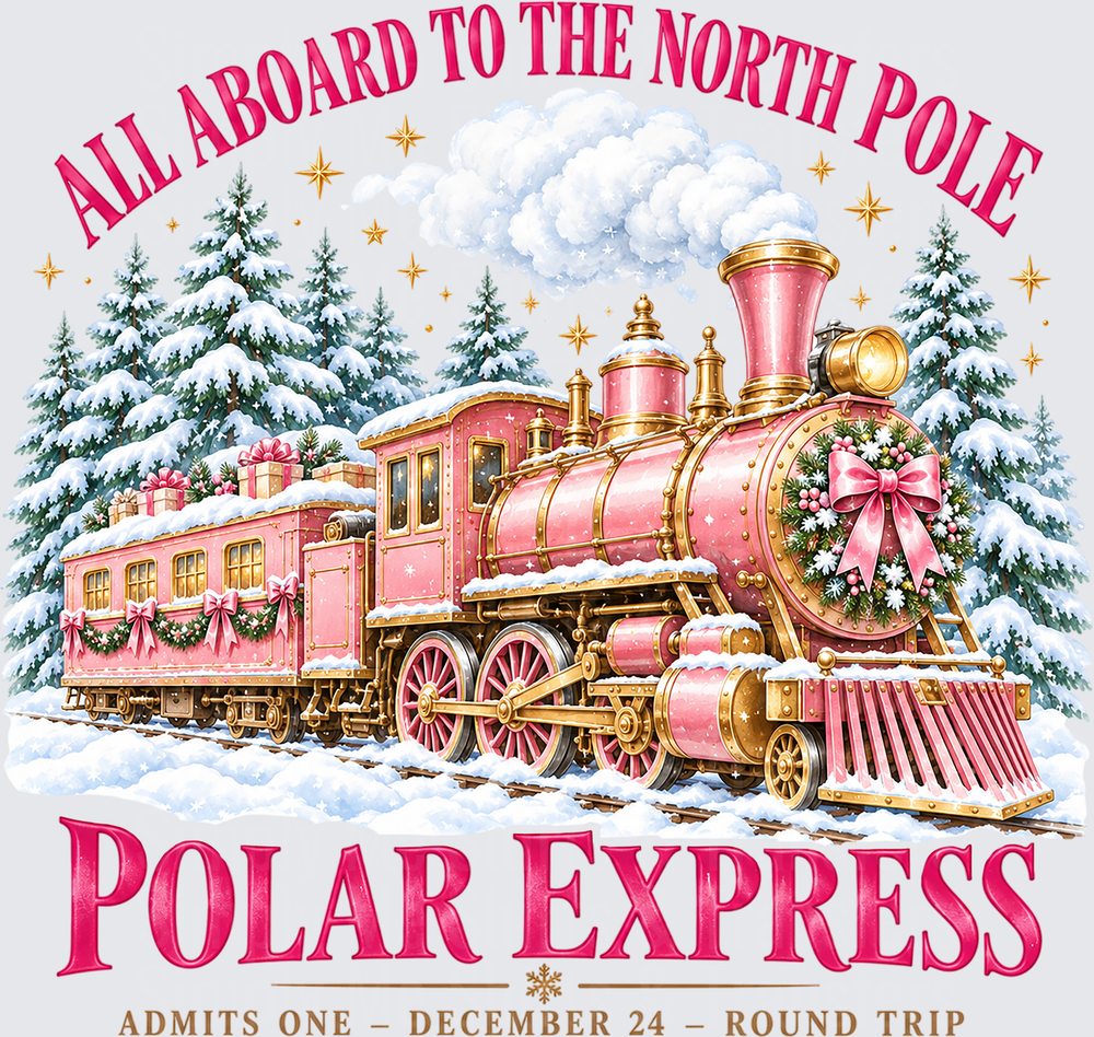 Pink Polar Express Christmas
