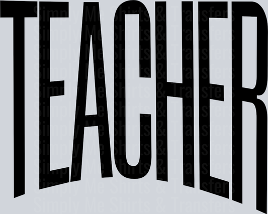 TEACHER OVERSIZED BLACK