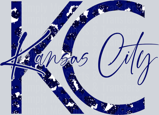 KC LEOPARD BLUE