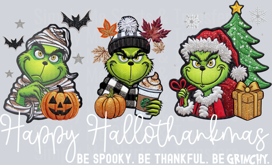 Hallothankmas Grinch - white