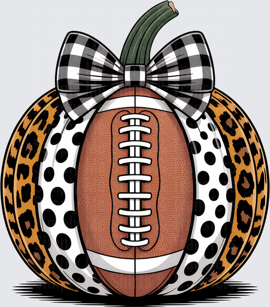 Leopard Football Pumpkin