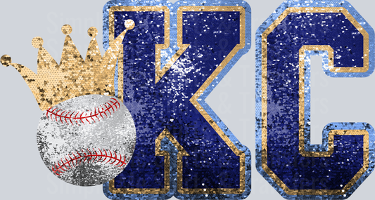KC Baseball Sequin