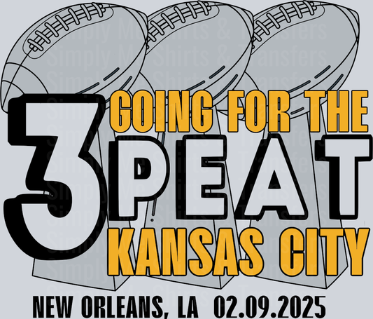 GOING FOR THE 3PEAT RED SHIRT
