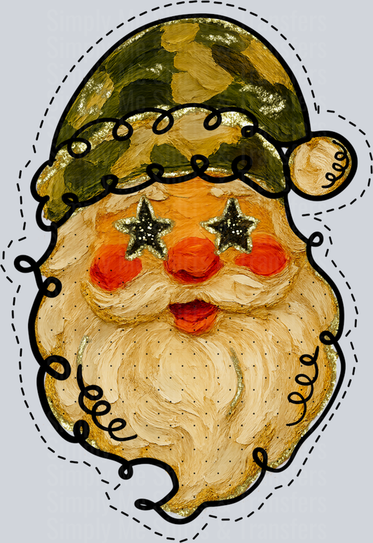 CAMO DOODLE SANTA HWDS